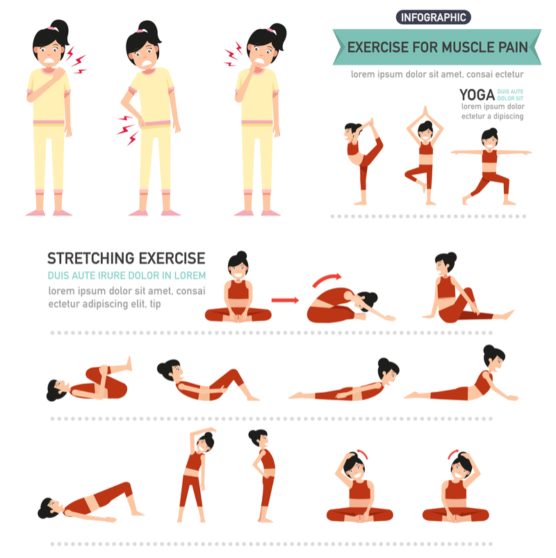 Muskelschmerzen Übungen