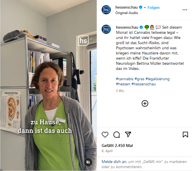 Dr. Bettina Müller beantwortet Fragen zu Cannabis